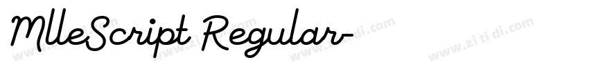 MlleScript Regular字体转换 MlleScript Regular字体转换